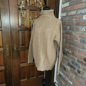 Lyle and Scott Women's medium to large camelhair sweater